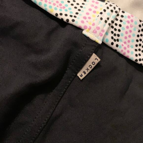 Anne Cole Locker Pastel Dotted Bikini Medium Halter & Back Tie Deep V Belted - Picture 13 of 16